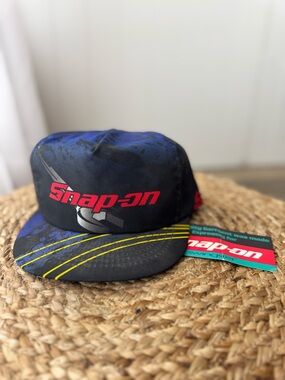 Vintage Snap-On Wrench Trucker Snapback Purple/ Black Hat Cap.